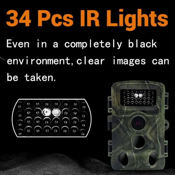 PR3000 — Caméra de chasse 16 MP 1080p, écran 2", PIR 120°, flash IR 15 m, double verrou PR3000 — Caméra de chasse 16 MP 1080p, écran 2″, PIR 120°, flash IR 15 m, double — vue 2