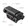 Viseur laser rechargeable USB — rouge ou vert, rail 20 mm, réglage 2 axes, 60 × 30 × 25 mm Viseur laser rechargeable USB — vue 2