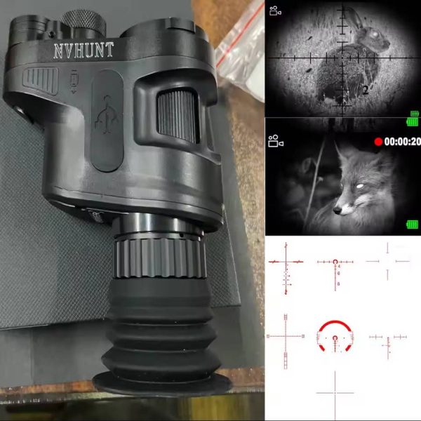 NV710S Henbaker — Module clip-on de vision nocturne, IR 940 nm de 8 W invisible, PIP, gyroscope, démontage rapide NV710S Henbaker — vue 3