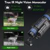 NV009A — Lunette de vision nocturne, boutons silencieux, zoom 16x, 3 niveaux d'IR, écran rond, amélioration d'image NV009A — Lunette de vision nocturne, boutons silencieux, zoom 16x, 3 niveaux d’I — vue 3