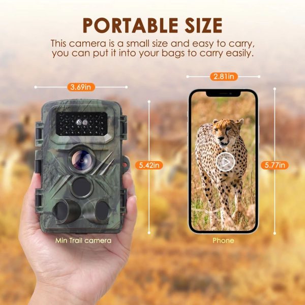 PR3000 — Caméra de chasse 16 MP 1080p, écran 2", PIR 120°, flash IR 15 m, double verrou PR3000 — Caméra de chasse 16 MP 1080p, écran 2″, PIR 120°, flash IR 15 m, double — vue 3