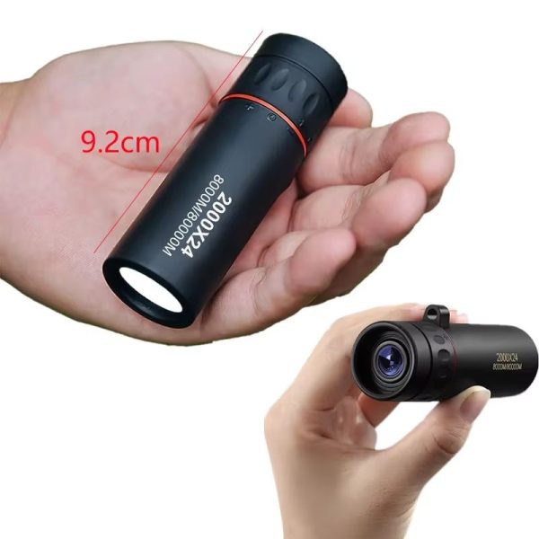 Monoculaire de poche 2000x24 — 9,2 cm, support smartphone et pochette inclus Monoculaire de poche 2000×24 — vue 3