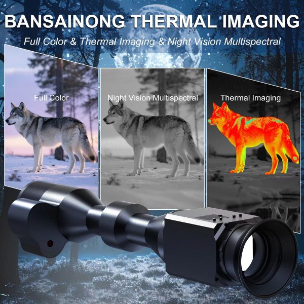 RY010 — Lunette 2-en-1 thermique et vision nocturne, 256×192 à 60 Hz, 25 mK, 500 m, 11 palettes, 7x optique RY010 — Lunette 2-en-1 thermique et vision nocturne, 256×192 à 60 Hz, 25 mK, 500 — vue 4