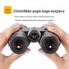 Jumelles 10x42 HD — lentilles ED, prisme BAK4, film de phase, noir ou vert Jumelles 10×42 HD — vue 4