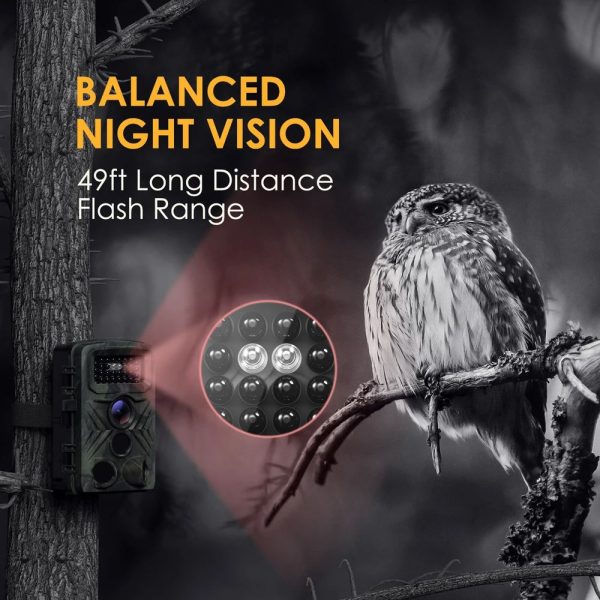 PR3000 — Caméra de chasse 16 MP 1080p, écran 2", PIR 120°, flash IR 15 m, double verrou PR3000 — Caméra de chasse 16 MP 1080p, écran 2″, PIR 120°, flash IR 15 m, double — vue 4