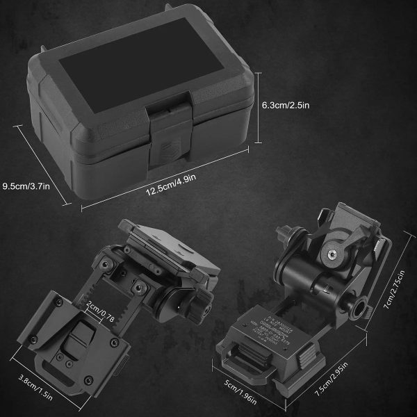 Support de casque G24 pour vision nocturne — aluminium, compatible PVS-14 / PVS-15 / PVS-18, mallette incluse Support de casque G24 pour vision nocturne — vue 4