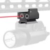 Viseur laser compact à double rail — rouge ou vert, réglages séparés, bouton poussoir, empilable Viseur laser compact à double rail — vue 4