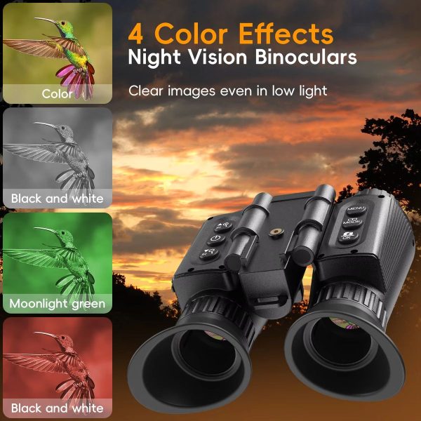 NV8300 — Jumelles de vision nocturne 3D double écran, écart pupillaire réglable 60-72 mm, 250-300 m, IP54 NV8300 — Jumelles de vision nocturne 3D double écran, écart pupillaire réglable — vue 4