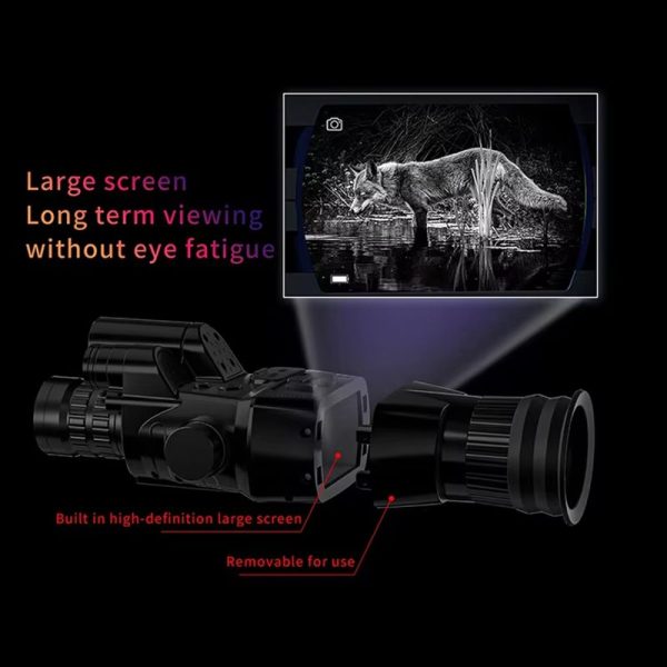 CY900 — Vision nocturne à illuminateur télescopique, télémètre et balistique, PIP, batterie 21700, recul 5000 J CY900 — Vision nocturne à illuminateur télescopique, télémètre et balistique, PI — vue 5