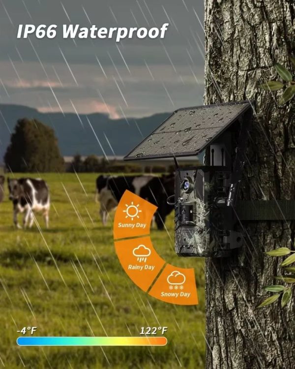 Mini900Pro — Caméra de chasse 4G solaire, alertes temps réel, GPS, vidéo 2K, IP65 Mini900Pro — Caméra de chasse 4G solaire, alertes temps réel, GPS, vidéo 2K, IP6 — vue 5