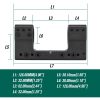 Montage monobloc SP4616 34 mm — hauteur 1,50", niveau à bulle, cale 10°, visserie et clés incluses Montage monobloc SP4616 34 mm — vue 5