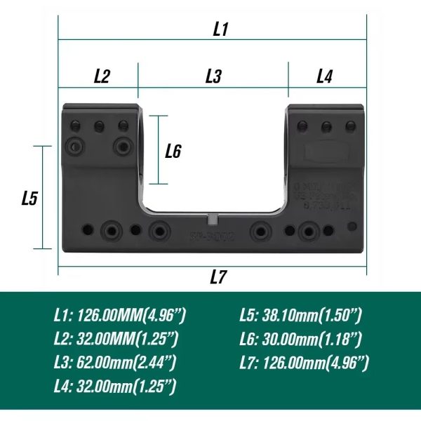 Montage monobloc SP4616 34 mm — hauteur 1,50", niveau à bulle, cale 10°, visserie et clés incluses Montage monobloc SP4616 34 mm — vue 5
