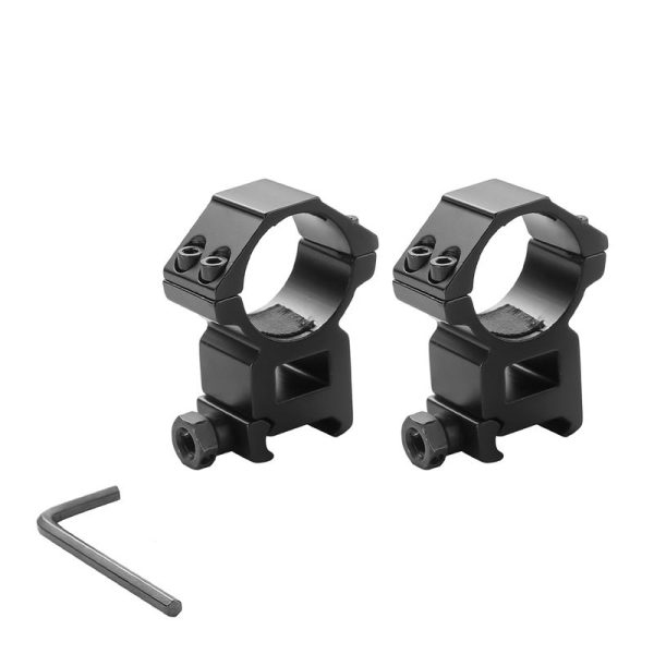 Paire de colliers de montage 25,4 / 30 mm — rail 11 ou 20 mm, alliage léger, clé fournie Paire de colliers de montage 25,4 / 30 mm — vue 5