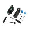 Ensemble lampe tactique et laser — rouge ou vert, 3 modes, interrupteur déporté, batteries et chargeur inclus Ensemble lampe tactique et laser — vue 5