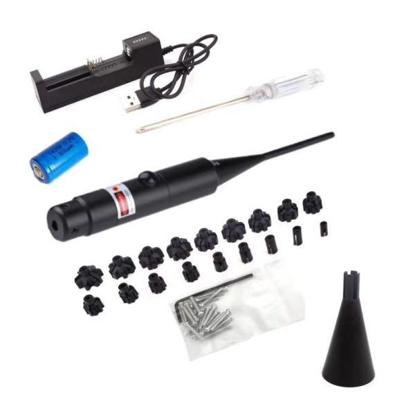 Collimateur laser de réglage — 18 adaptateurs de calibre, laser vert ou rouge, coffret complet Collimateur laser de réglage — vue 5