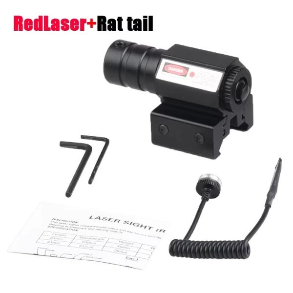 Viseur laser Bst-3A — rouge 650 nm ou vert 532 nm, sous 5 mW, rail 11 ou 20 mm, clés fournies Viseur laser Bst-3A — vue 5