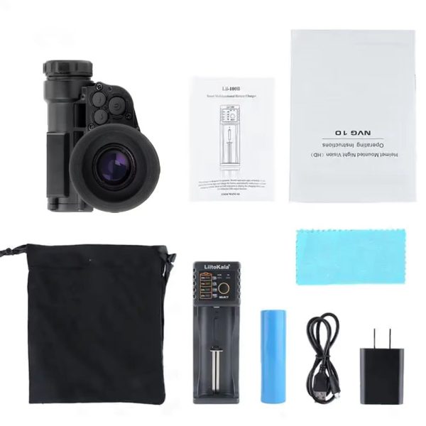 NVG10 — Monoculaire de vision nocturne sur casque, IR 940 nm, WiFi, IP66, 237 g, -40 °C à +55 °C NVG10 — Monoculaire de vision nocturne sur casque, IR 940 nm, WiFi, IP66, 237 g, — vue 5