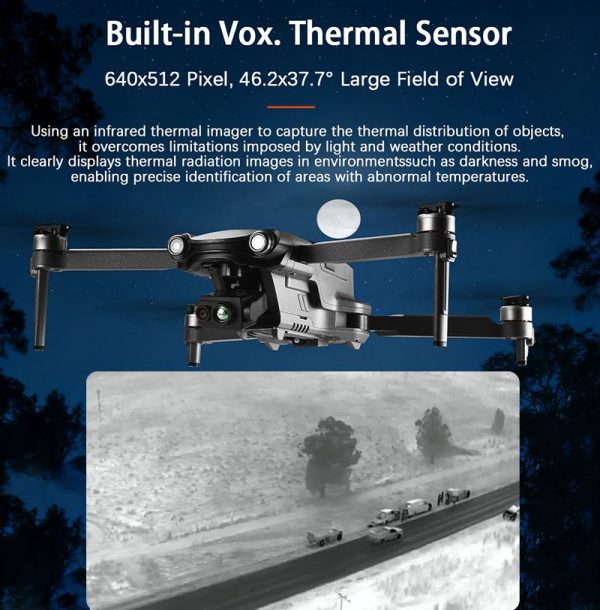 Module thermique 640×512 pour drone — NETD ≤25 mK, 50 Hz, détection 900 m, 23 g, sortie vidéo analogique Module thermique 640×512 pour drone — vue 5