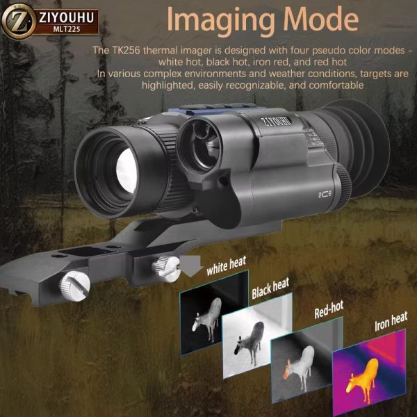 MLT225-LRF — Lunette thermique 25 mm à télémètre 1000 m, calcul balistique en temps réel, WiFi, montage rapide MLT225-LRF — Lunette thermique 25 mm à télémètre 1000 m, calcul balistique en te — vue 6