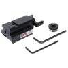 Viseur laser rouge bas profil — sous 5 mW, rail 20 mm, réglable, piles et clés fournies Viseur laser rouge bas profil — vue 6