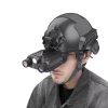 NV8161 — Jumelles de vision nocturne 4K 36 MP sur casque, 350-400 m, lampe blanche, 346 g, IP54 NV8161 — Jumelles de vision nocturne 4K 36 MP sur casque, 350-400 m, lampe blanc — vue 6
