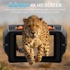 JA22 — Jumelles de vision nocturne 4K, 9 niveaux d'infrarouge, zoom 16x, écran 3", batterie 4000 mAh JA22 — Jumelles de vision nocturne 4K, 9 niveaux d’infrarouge, zoom 16x, écran 3 — vue 6