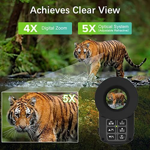 Lunette de vision nocturne WiFi — 960p, portée 300 m, illuminateur IR à zoom, viseur point rouge, mallette et carte 32 Go incluses Lunette de vision nocturne WiFi — vue 6