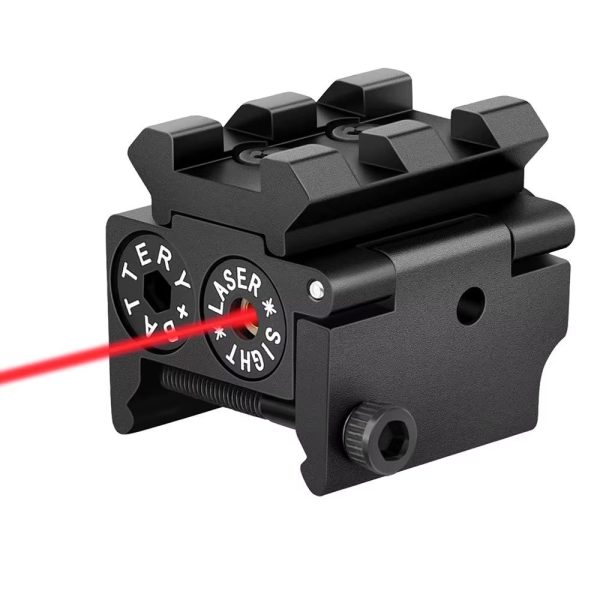 Viseur laser compact à double rail — rouge ou vert, réglages séparés, bouton poussoir, empilable Viseur laser compact à double rail — vue 7