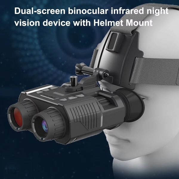 NV8000 — Jumelles de vision nocturne 3D à double écran, 250-300 m, casque ou serre-tête, 350 g NV8000 — Jumelles de vision nocturne 3D à double écran, 250-300 m, casque ou ser — vue 7
