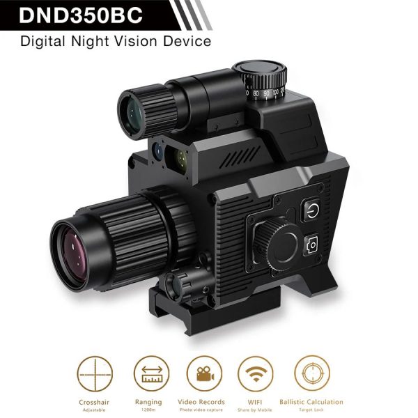 DND350BC — Viseur numérique de vision nocturne, capteur 3 MP, optique 50 mm, molette balistique brevetée, télémètre 1200 m DND350BC — Viseur numérique de vision nocturne, capteur 3 MP, optique 50 mm, mol — vue 7