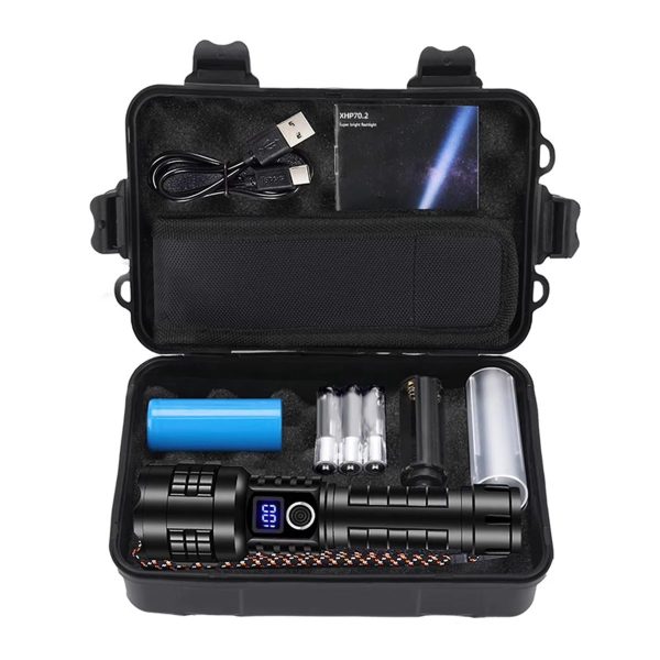 Lampe torche longue portée rechargeable — vue 8
