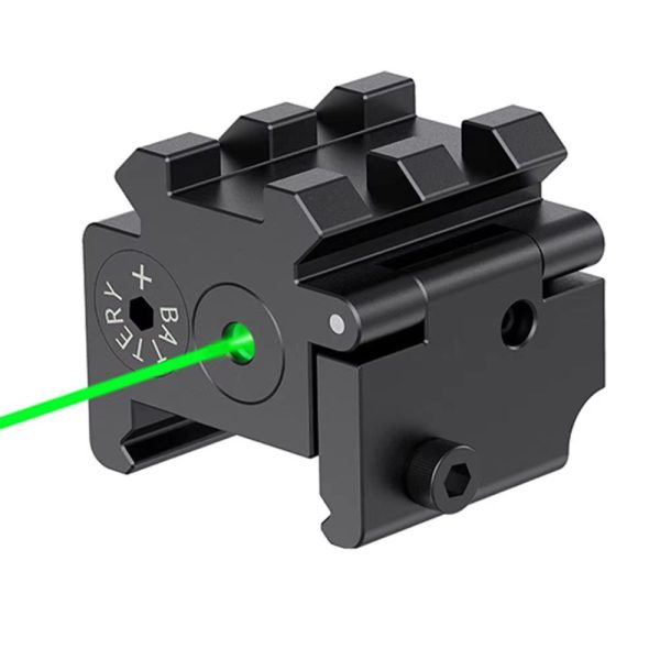 Viseur laser compact à double rail — rouge ou vert, réglages séparés, bouton poussoir, empilable Viseur laser compact à double rail — vue 8